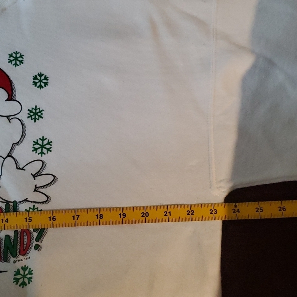 VTG white sweater XL, "What part of no don't you understand?" - Picture 9 of 12